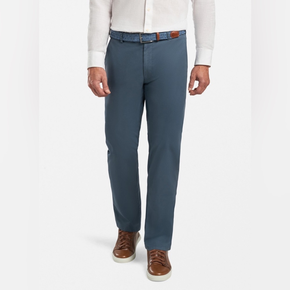 Peter Millar. 100% Pima Cotton. Soft Touch Trouser. Slate Blue. 34x28